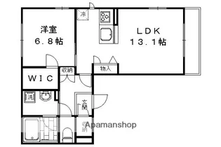シャーメゾン21K【102号室】の間取り