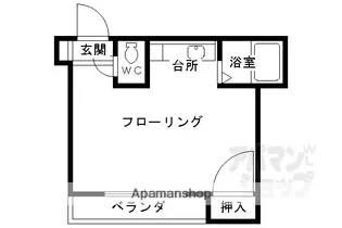 サンシャインシルク嵯峨【205号室】の間取り