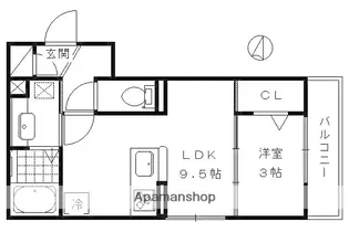 プランドールT【3階】の間取り