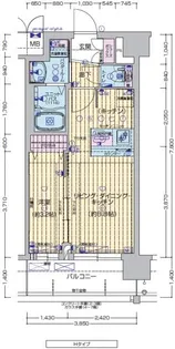 プレサンスTHE KYOTO 粋都【5階】の間取り