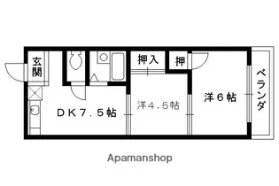 ラメールII【201号室】の間取り