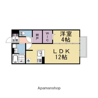 エクセル シオーネ【102号室】の間取り