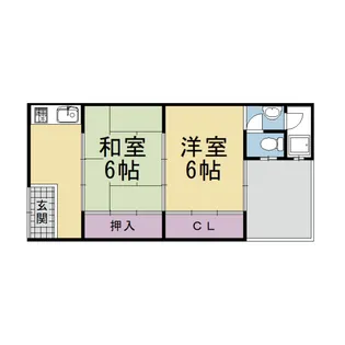 千々川マンション【306号室】の間取り
