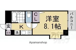 レイディアンス【211号室】の間取り
