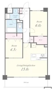 グローリードミール天神【2階】の間取り