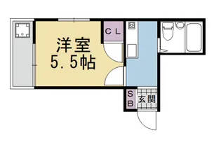 ツインズマンション馬堀【203号室】の間取り