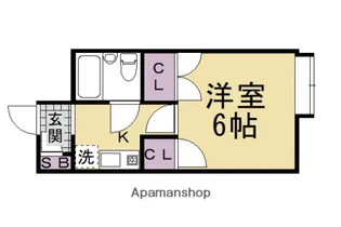 ハイツ中川【1階】の間取り