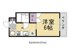 1Kの間取り画像