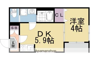 プリマヴェーラ九条【1階】の間取り