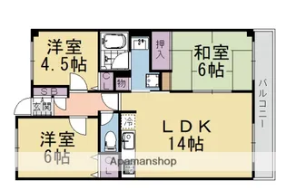 パストラルコート【206号室】の間取り