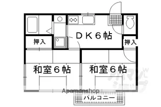 洛西ハイツ【201号室】の間取り