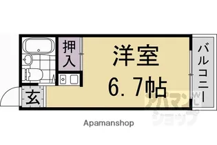 GーPLUS嵐山【402号室】の間取り