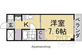 グラシューズなかにし【302号室】の間取り