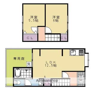 京都府京都市西京区大原野北春日町【一戸建】の間取り