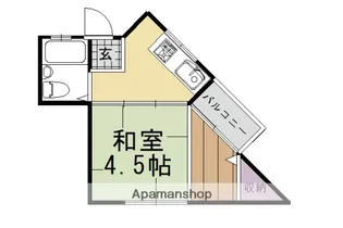 ヤマト洛西アパート【201号室】の間取り