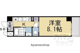 RA GRANDE 京都太秦【401号室】の間取り
