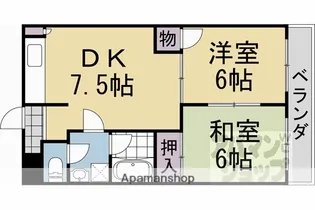 セントポーリア太秦I【2階】の間取り