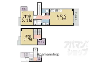 テオーリア小川II【204号室】の間取り