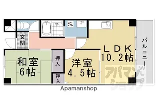 マンション晃苑【208号室】の間取り