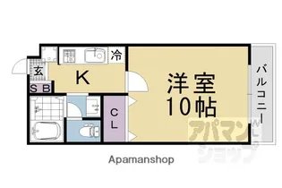 ラ・フローラル・ツィンI・II【II205号室】の間取り
