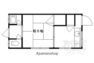 東荘【1号室】の間取り