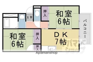 プレジールK【210号室】の間取り