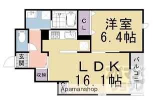 ベルヴェル【103号室】の間取り
