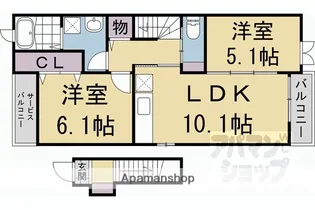 ミニヨンフィオーレ【2階】の間取り