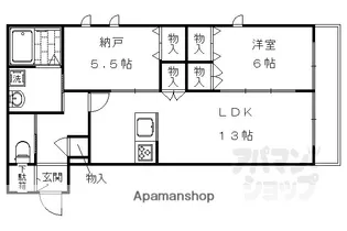 ラウレア パーク【305号室】の間取り