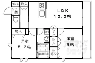 ラウレア パーク【201号室】の間取り