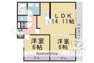 プリマヴェーラI【1階】の間取り