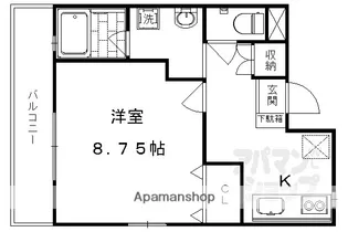 プリジェール北御所【2階】の間取り