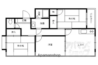 メゾンドュトゥジュール【207号室】の間取り
