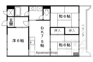エトワール長岡京【2階】の間取り