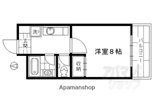 アビタロゼ【204号室】の間取り