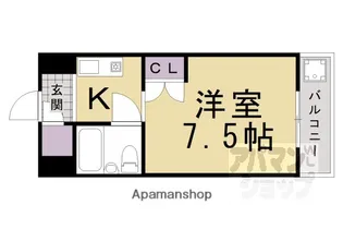 AXIA京都【406号室】の間取り