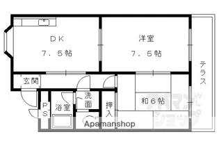 メゾンアーバンスコープ【101号室】の間取り