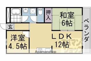 ビラキヨシ【105号室】の間取り