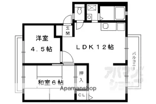 グリーンヒルセイジュII【205号室】の間取り
