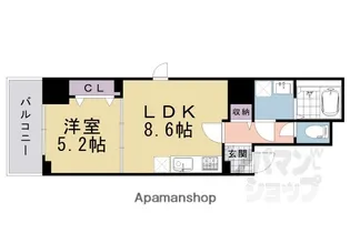 ココ クレメント 1【204号室】の間取り