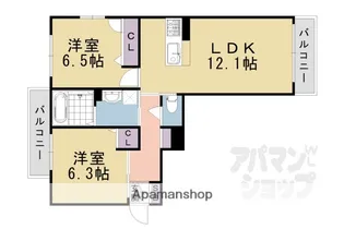 SHA MAISON REPOSER【201号室】の間取り