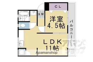 A BIL I【202号室】の間取り