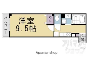 サンクスパレ千代原【1階】の間取り