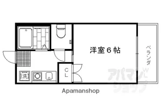 サンシャイン花園【4C号室】の間取り