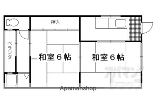 ハイツ雪【202号室】の間取り