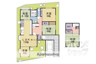 京都府京都市西京区御陵峰ケ堂町1丁目【一戸建】の間取り