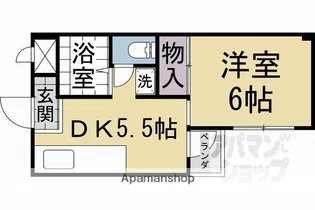 第IIIシェモア桂【206号室】の間取り