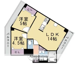 I−PLASE東垣内【304号室】の間取り