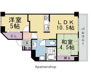 I−PLASE東垣内【401号室】の間取り