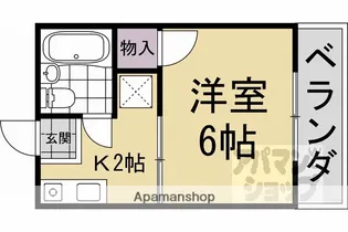 シティハイムなみかわ【102号室】の間取り